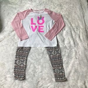 The place pants and unicorn long sleeve shirt